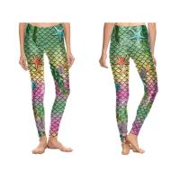 Buy cheap Easy Drying High Waisted Mermaid Scale Leggings For Yoga Fitness Tights product