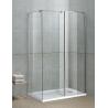 Buy cheap Square Chromed Walk In Shower Enclosures Stainless Steel Support Bar and Aluminum Profiles from wholesalers