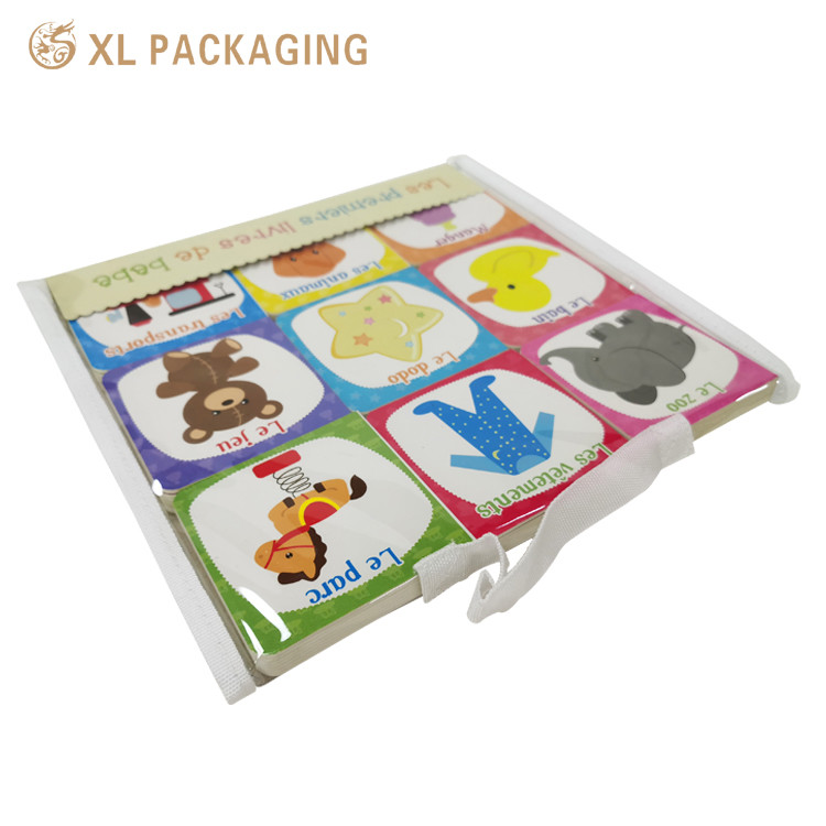 A Set Of Children English Book 9pcs Small Cognitive Paper Book Custom Printed