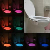 Buy cheap 8 Colors Battery Powered Toilet Led Nightlight Motion Activated Led Night Light Bowl Lightbowl Led Lamp product