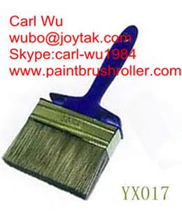 Buy cheap Natural pure bristle Chinese bristle synthetic mix shed fence wall paint brush wood handle plastic handle 5 inch WB-016 from wholesalers