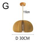 Modern hand made retro wooden pendant lights Japan style Tea Room Secto Octo