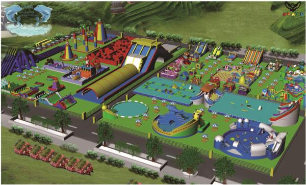 Buy cheap Custom Color Outdoor Recreation Inflatable Water Park For Adults from wholesalers