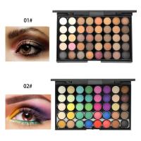 Buy cheap MSDS Natural Organic 40 Color Eyeshadow Palette For Brown Eyes product