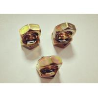 Buy cheap GB6170 Carbon Steel Hex Full Nut , Heavy M8 Thin Nut Yellow Zinc Plated product