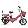 Buy cheap Red Hybrid Lithium Bicycle Steel Frame Easy Bike Electric Bike 35Km - 40 Km from wholesalers