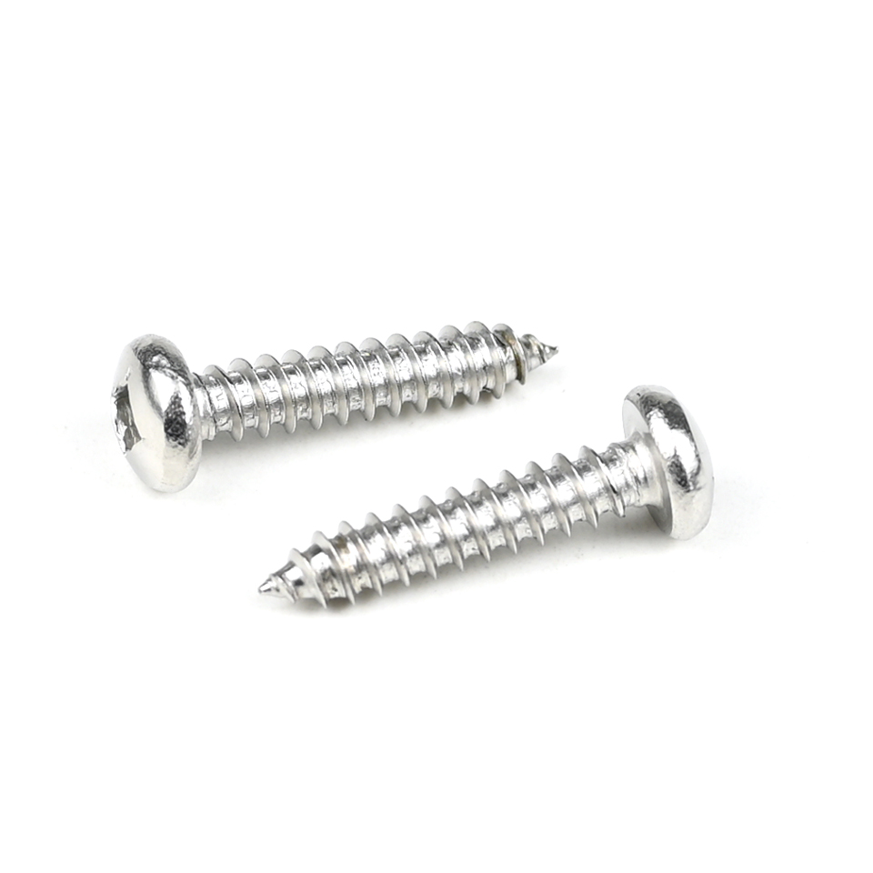 100% QC Tested 304 Stainless Steel Pan Head Self Tapping Screw 8 X20 with Square Drive