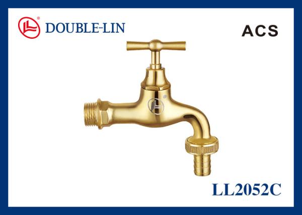 Buy cheap Sand Cast Polished Brass Color Stopcock Tap from wholesalers