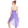 Buy cheap MiDee Elegant Cami Flora Sequins Lyrical Costumes Dance Dress Gentle High-Low Skirt Competition Performance Stage Wear from wholesalers
