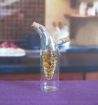 Double Layer Grape Shape Glass Canister With Lid For Oil
