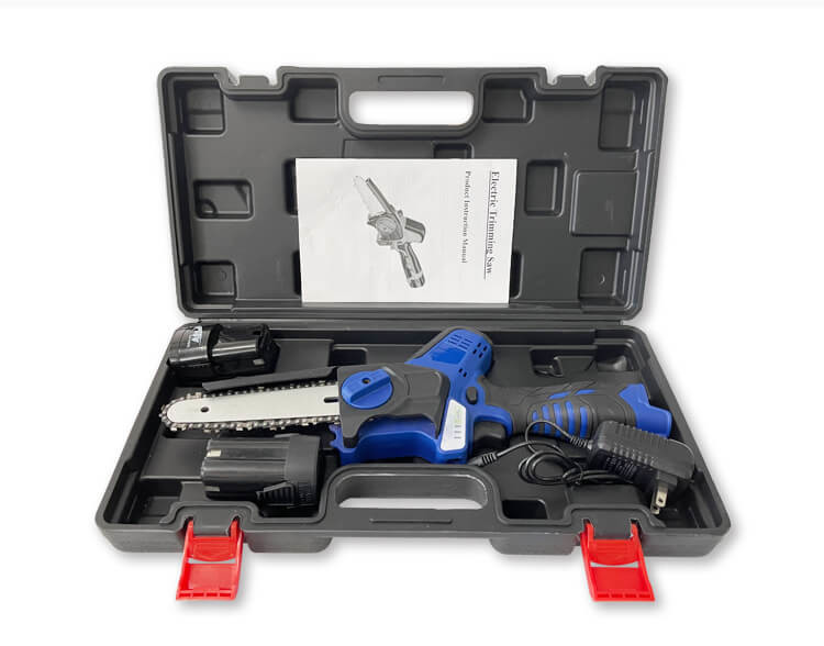 2024 New Electric Cordless Hand Hold Lithium Battery Chain Saw 21V