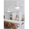 Buy cheap Large Wind Power Electric Fan Pendant Light Five Leaf Solid Wood Ceiling Fan from wholesalers