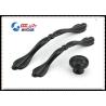 Buy cheap Fashion Kitchen Cupboard Door Handles 192mm Black Kitchen Handles Office Table Drawer Pulls from wholesalers