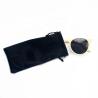 Buy cheap Black White Soft Eyeglass Pouch Custom Logo Microfiber Sunglasses Bag 18*9CM from wholesalers