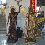 Brass Bronze Jesus Statue Christ God Sculpture Life Size Church Religious Metal