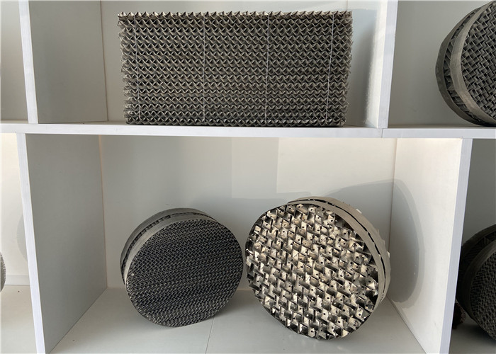 Anti Clogging SS Metal Structured Packing Metal Wire Gauze Packing 125Y