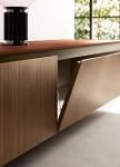 Brown Red Melamine Kitchen Cabinet Fitted Custom Modern Kitchen Cabinets
