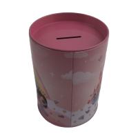 Buy cheap Round Small Tin Gift Box Money Saving Tins With Coin Slot On Lid product