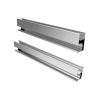 Buy cheap Silver Aluminum Slotted Rail For Solar Energy System Roof Ground Project from wholesalers