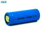Flat Top Li Ion Battery Cell , 3.7V Lithium Ion Rechargeable Battery 1400mAh