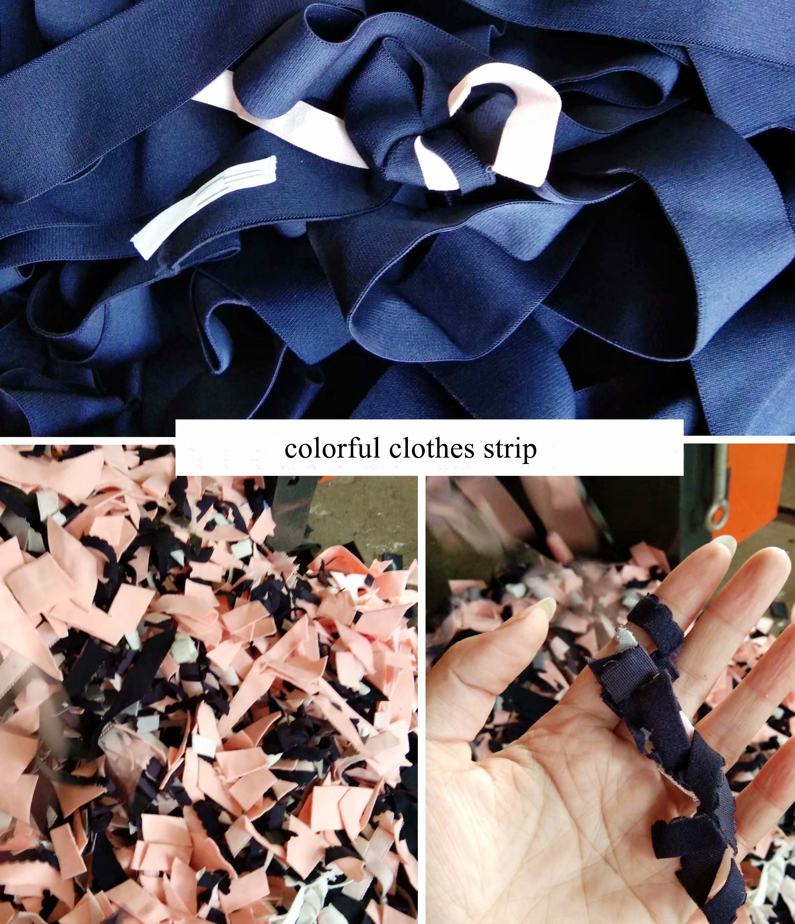 Fiberglass chopper/polyester yarn waste recycling machine/jeans fabric cutting machine