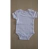 Buy cheap Combed interlock fabric white bodysuit for baby from wholesalers