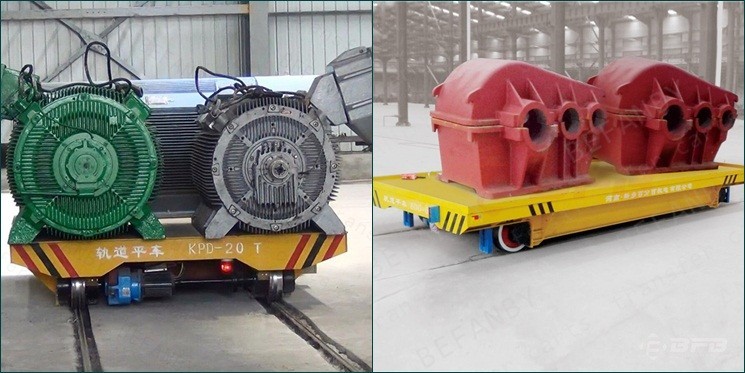 150T Rail Transfer Cart With Large Table Low Voltage Customized Color / Size