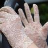Buy cheap Noble Liturgical Dance Accessories Polyester Short Lace Gloves Flowers Pattern from wholesalers
