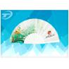 Buy cheap Party 23cm Folding Plastic Hand Held Fans / Wedding Favor Fans , with printing fabric from wholesalers