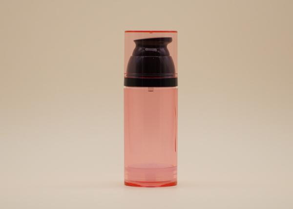 Buy cheap Clear Red Airless Dispenser Bottles Black Pump 30ml 50ml 80ml Optional Volume from wholesalers