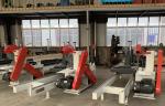 woodworking machinery of heavy duty twin blades circular sawmill with log