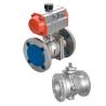 Buy cheap 2 Inch Stainless Steel Pneumatic Flanged Actuator Ball Valve with Welding Connection from wholesalers