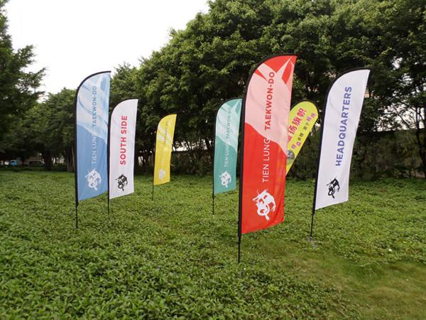 Buy cheap OEM Logo Outdoor Beach Flag Promotional Feather Banner Stand from wholesalers