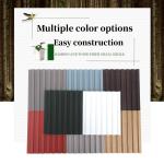 Slat Interiored Nano PVC Wood Effect Interior Panels Damask Pattern