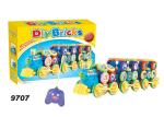Remote Control DIY Children's Toys Building Bricks With Music And Gear Rotation