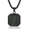 Buy cheap Forged Carbon Fiber Square Bar Necklace Pendant Waterproof Hypoallergenic Geometric Jewelry from wholesalers