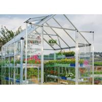 Buy cheap White Clear One Stop Gardens Greenhouse , 10mm Polycarbonate Sheet Greenhouse product