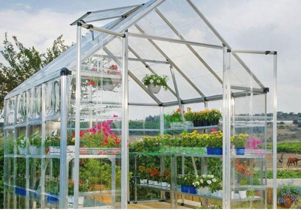 Buy cheap White Clear One Stop Gardens Greenhouse , 10mm Polycarbonate Sheet Greenhouse from wholesalers