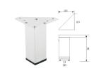 Buy cheap Cabinet Modern Sofa Legs , Elegant Outlook Modern Desk Legs Fashionable Style from wholesalers