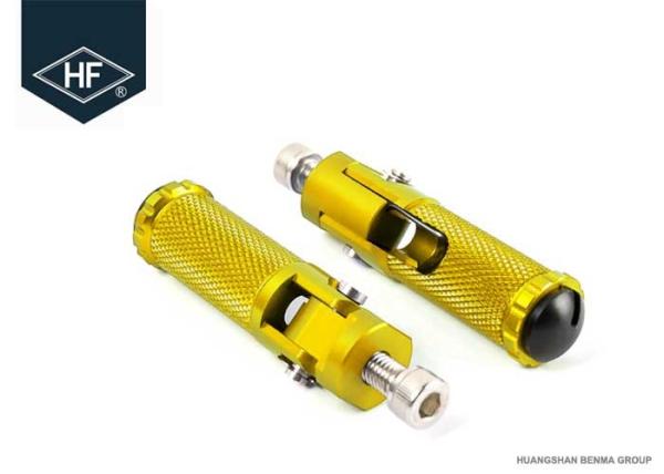 Buy cheap 6 Colors Motorbike Modification Parts , Folding Footrests Custom Motorcycle Foot Pegs from wholesalers