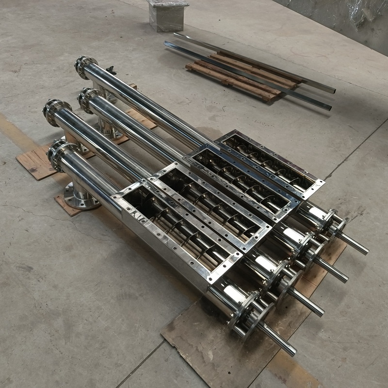 OEM Concrete Powder Custom Stainless Steel Conveyor System Auger Conveyor