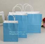 brown kraft carrier gift paper bag with twisted handle,elegant paper carrier bag