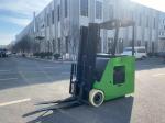 Side Standing Counterweight Electric Forklift Truck Electronic Steering