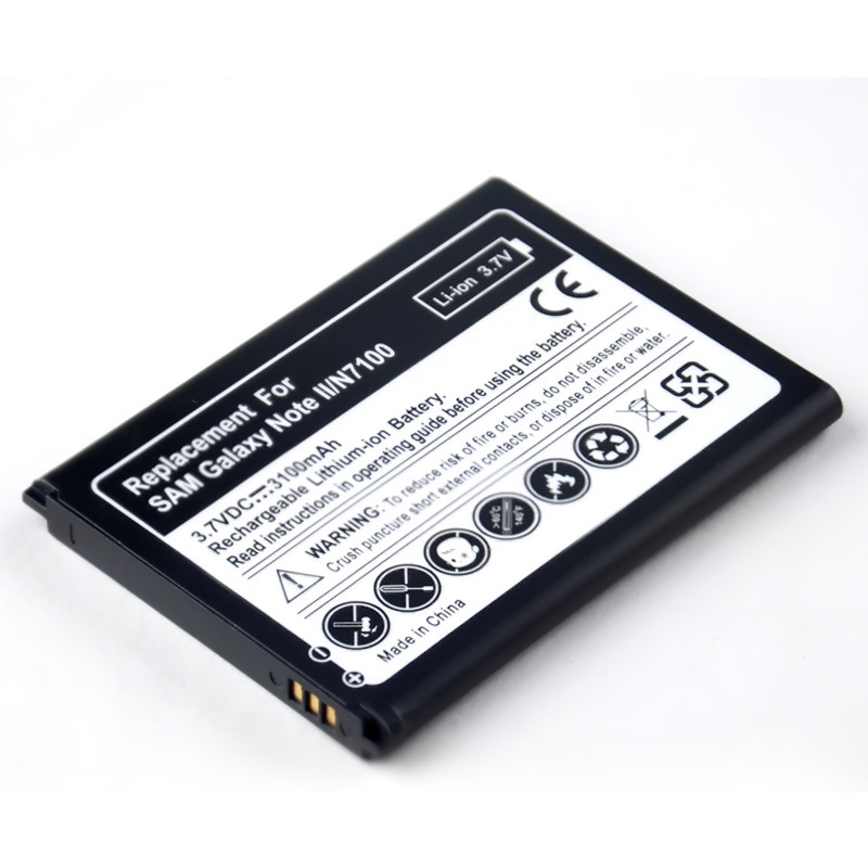 Dual IC Samsung Phone Battery OEM Samsung Note 2 Li Ion Battery
