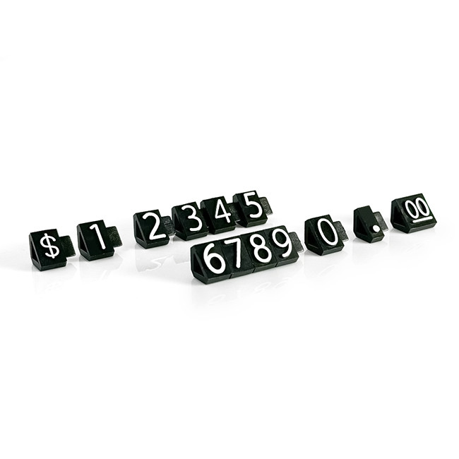 Triangular ABS Plastics Jewelry Retail Price Display Tags Large 10*7.5mm
