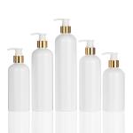 OEM Cosmetic Lotion Bottle , Reusable Gold Pump Bottle For Thick Cream