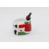 Buy cheap Ceramic Hand Painted Candle Holders Earthenware Material For Christmas Decoration from wholesalers
