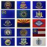 Buy cheap Heat Cutting 3D Embroidered Country Flag Patches 7.5x5cm from wholesalers
