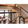 Buy cheap Stainless Steel Railing Straight Flight Staircase Single Stringer Carbon Steel Central Beam from wholesalers