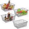 Buy cheap Black Household Wire Pantry Baskets For Organizing Metal from wholesalers